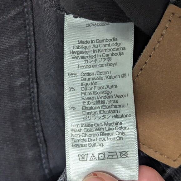 Madewell Cali Demi Boot Jeans Bayland Wash Raw Hem Charcoal Gray Womens 25 Denim - Picture 5 of 6